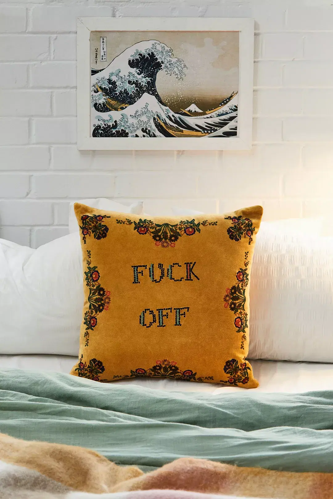 Urban Outfitters, F*ck Off Cushion, €45