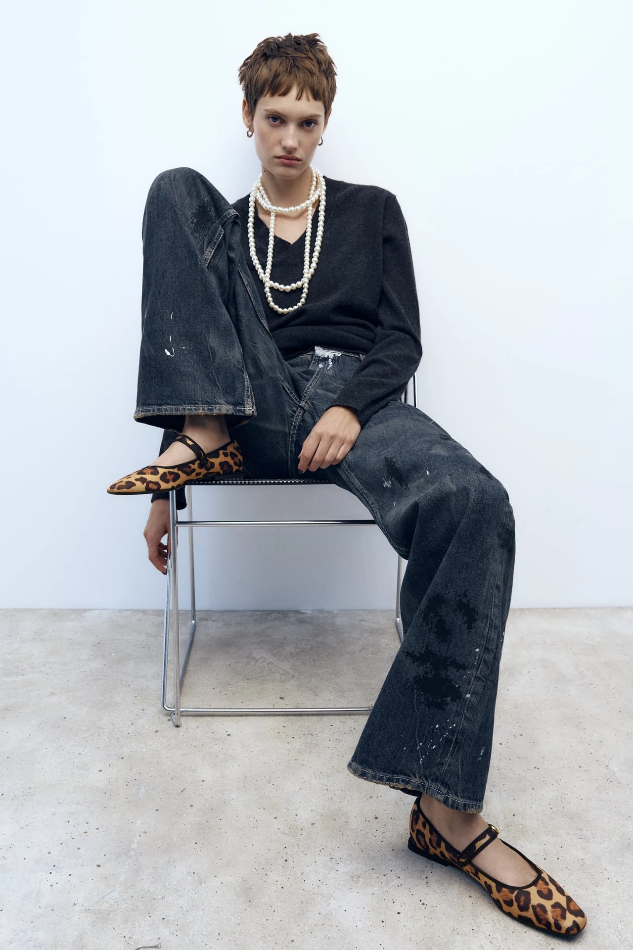 ZARA, Animal Print Ballet Flats, €45.95