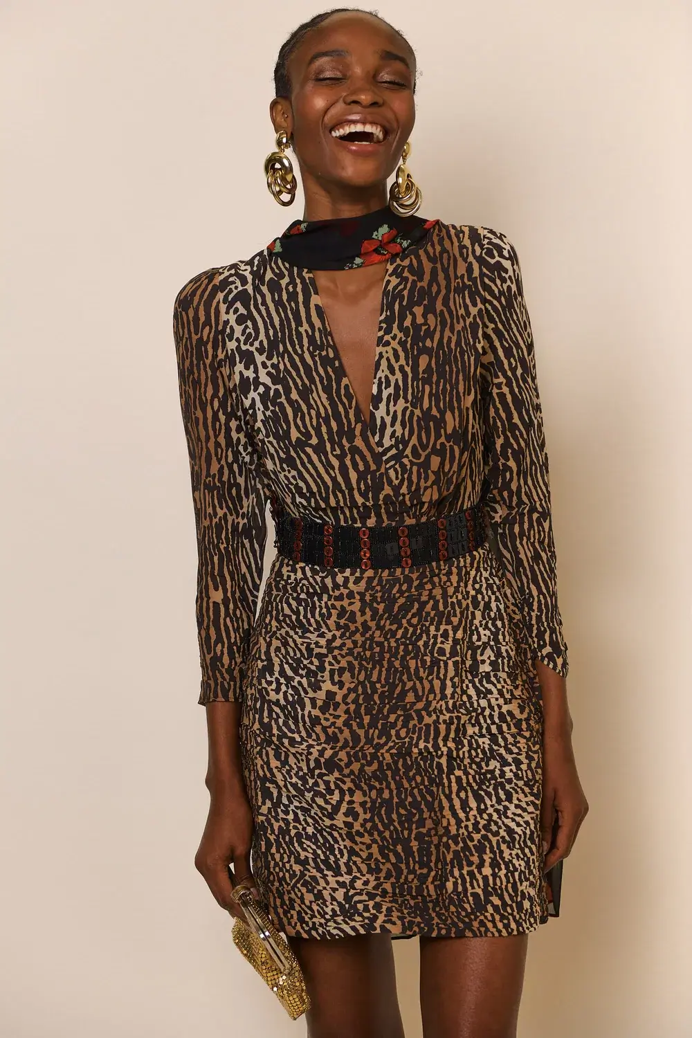 RIXO, Golden Silk Mini Dress, €350