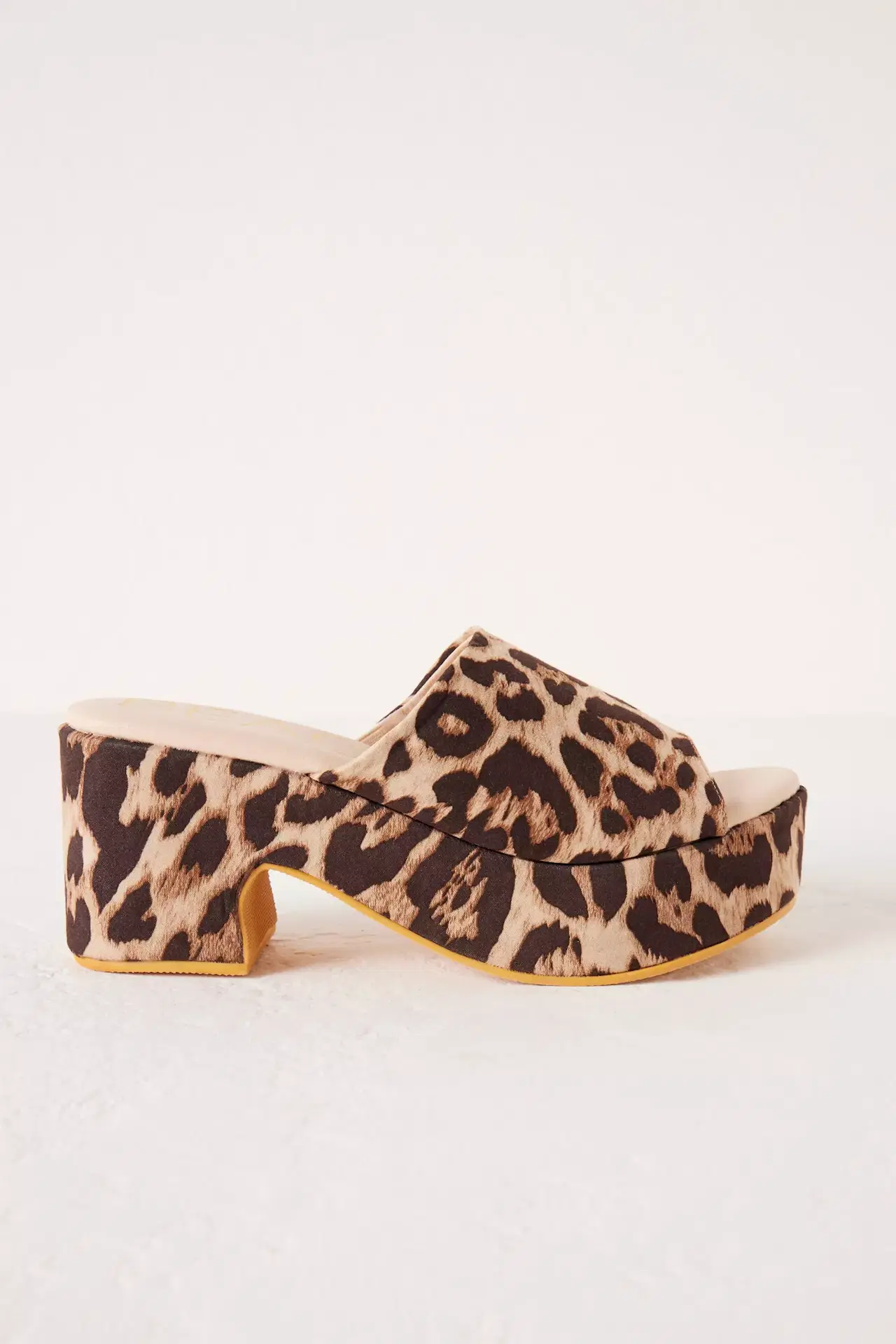 Anthropologie, Beach by Matisse Terry Leopard Platform Mules, €85