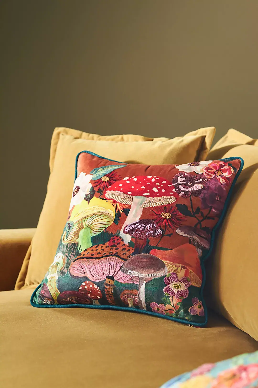 Anthropologie, Nathalie Lete for Anthropologie Embroidered Velvet Cushion, €90