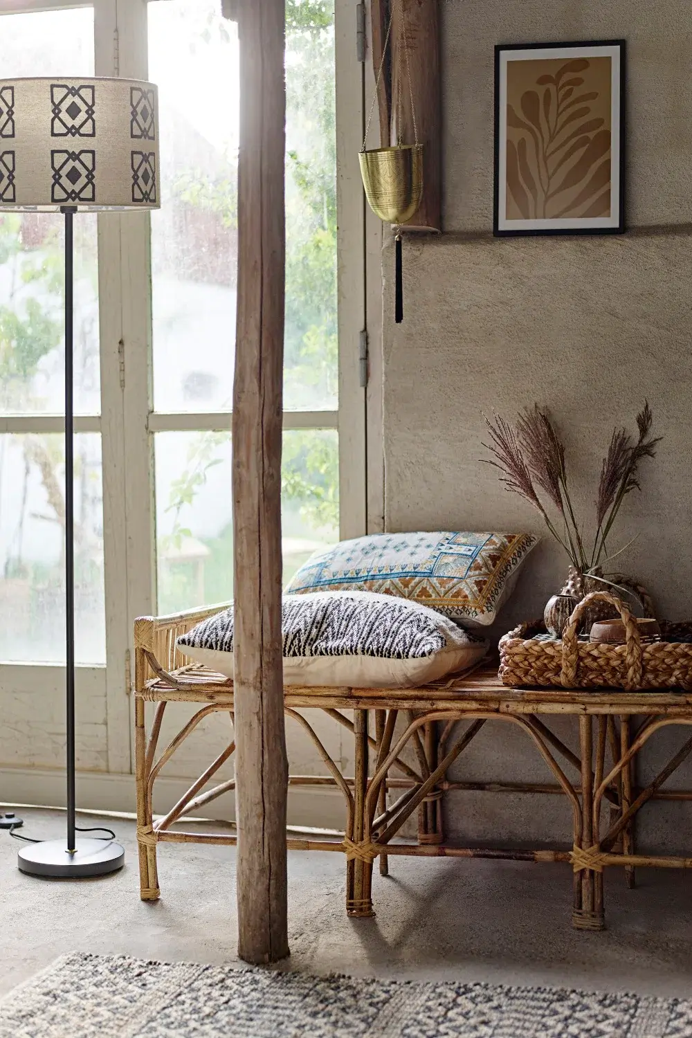 Amber + Willow, Ochre Boho Print Cushion €79.50