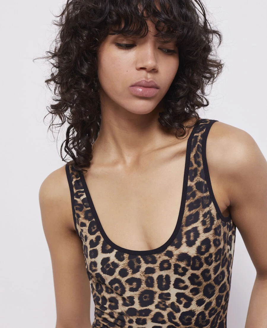 The Kooples, One Piece Leopard Print Swimsuit, €67.50