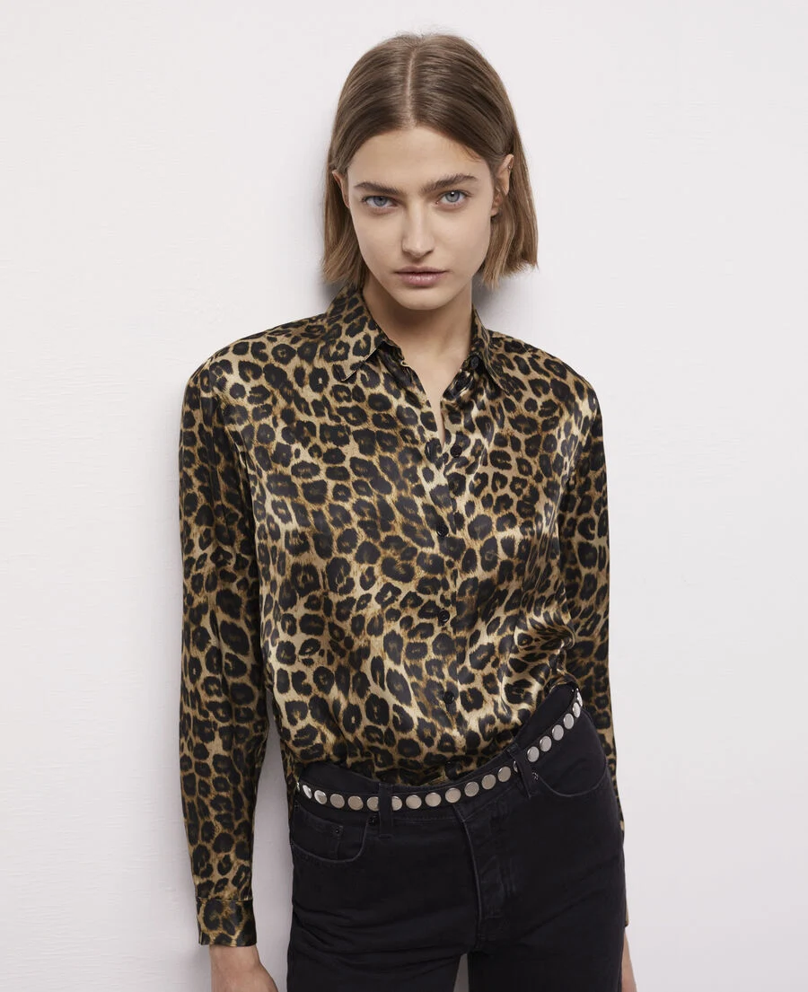 The Kooples, Leopard Print Silk Shirt, €245