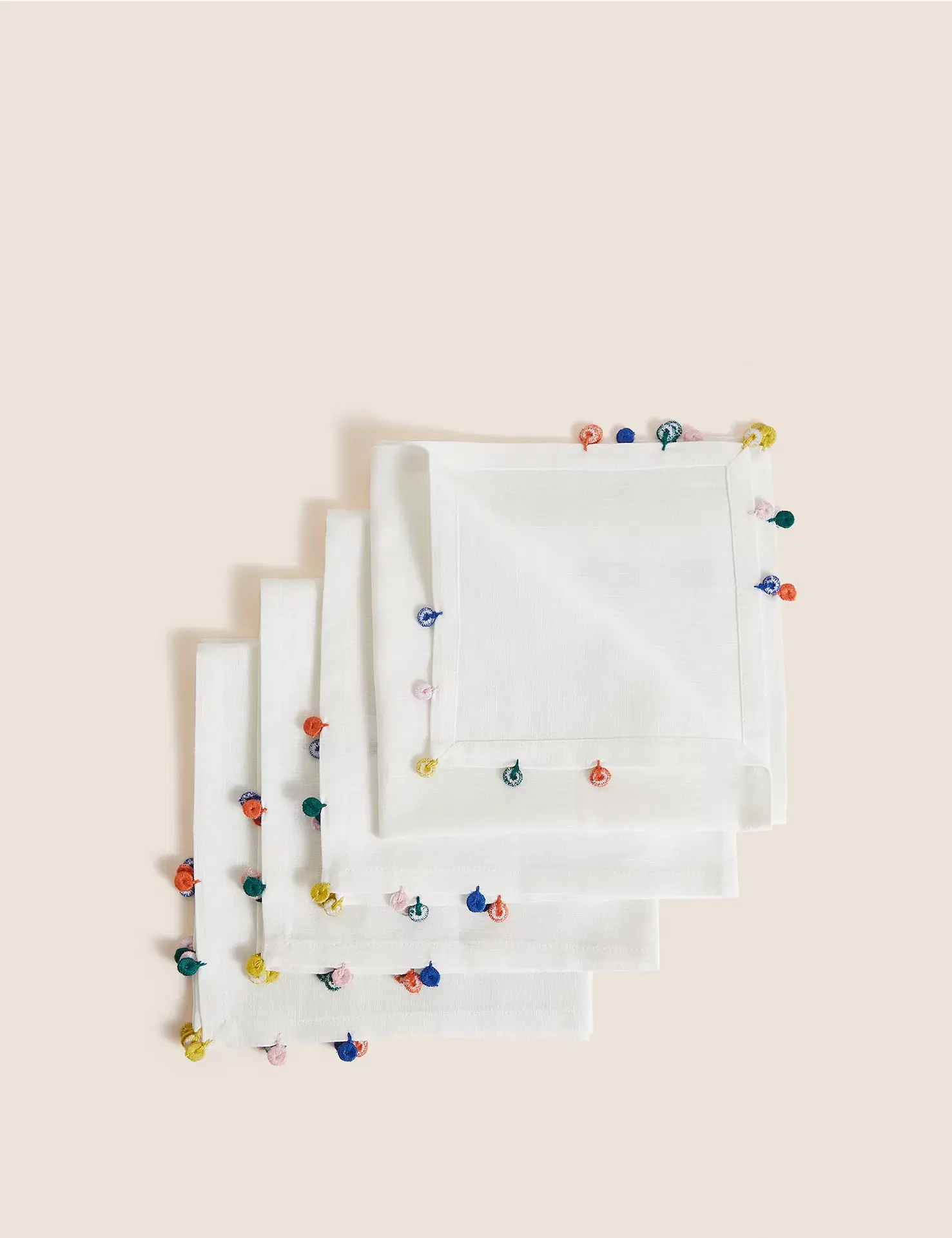 M&S, Cotton Rich Pom Pom Napkins, €19