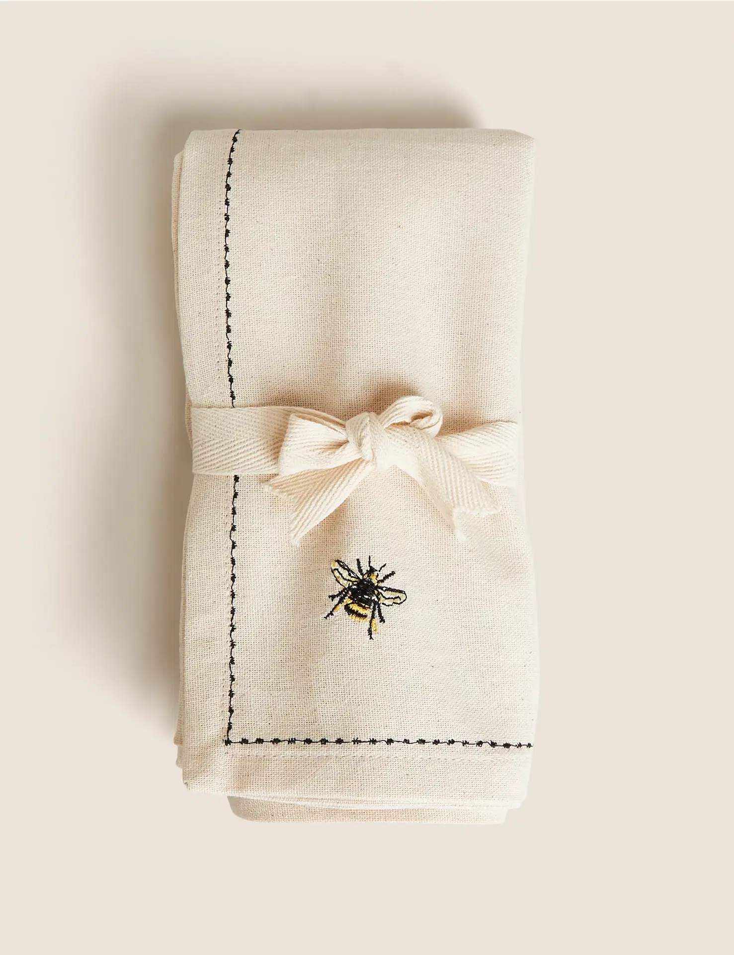 M&S, Embroidered Bee Cotton Napkins, €11