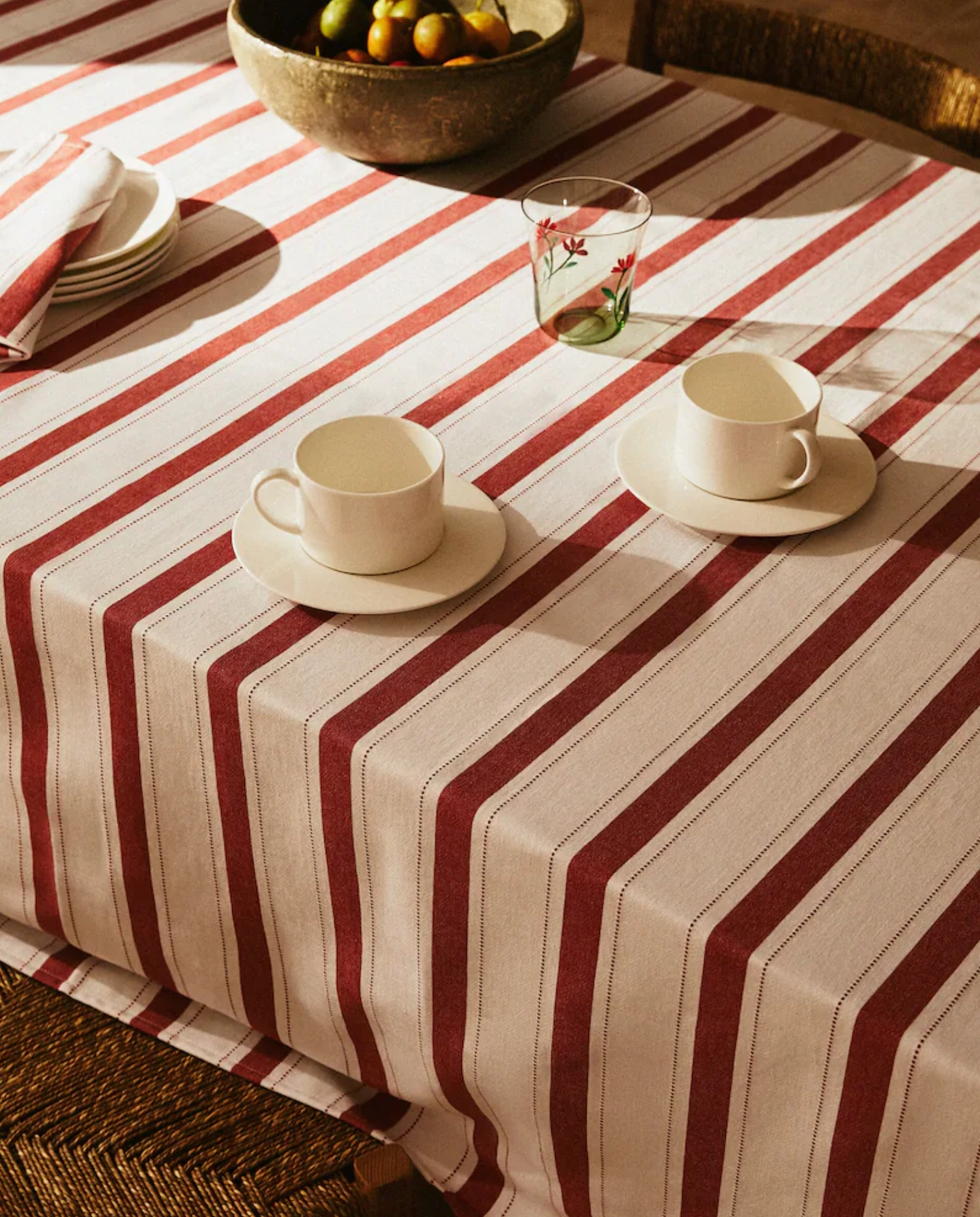 Striped tablecloth, €39.99, Zara Home 