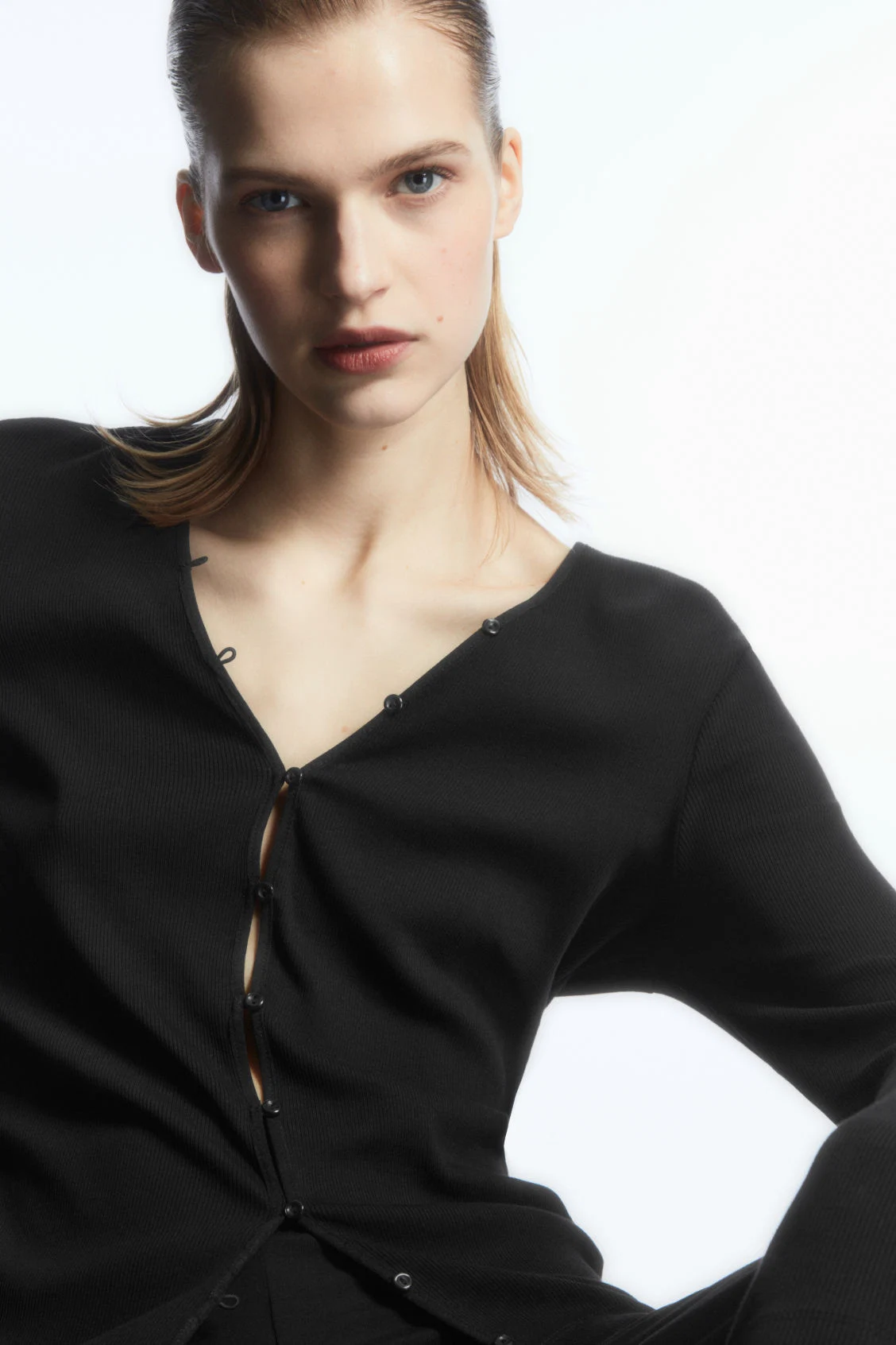 COS, Ribbed Jersey Cardigan, €35