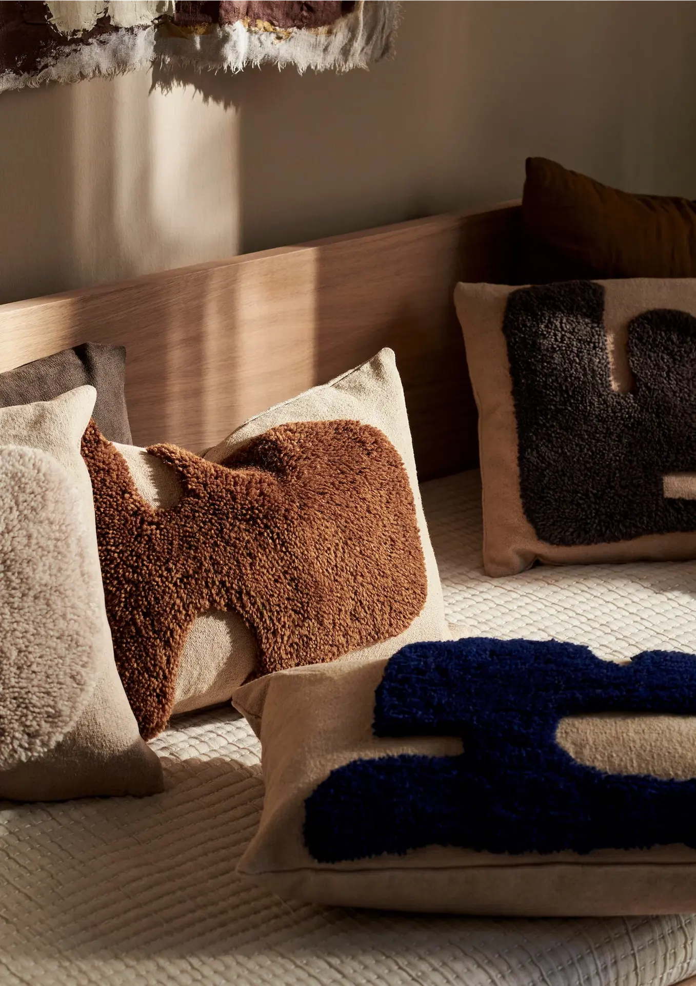 April + the Bear, Lay Rectangular Kelp Cushions, €79