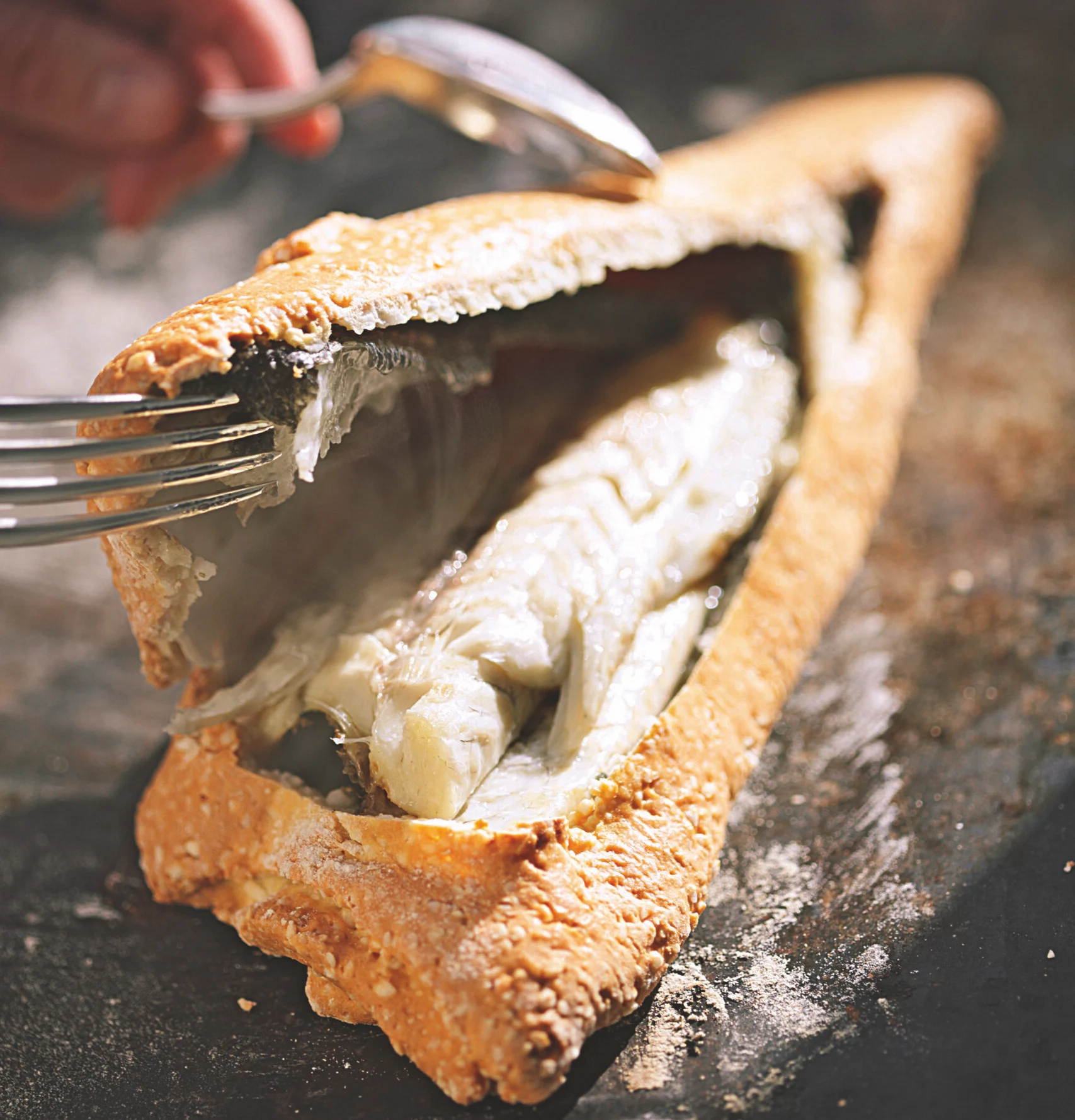 Supper Club: Sea bass in a salt crust
