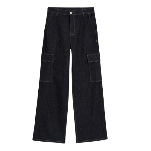 High Waisted Wide Leg Cargo Jeans, €65