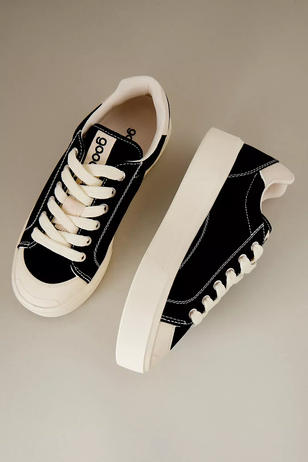 Anthropologie, Organic Cotton Canvas Low-Top Platform Trainers, €125