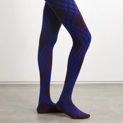 Burberry Checked Wool-Blend Tights, €550