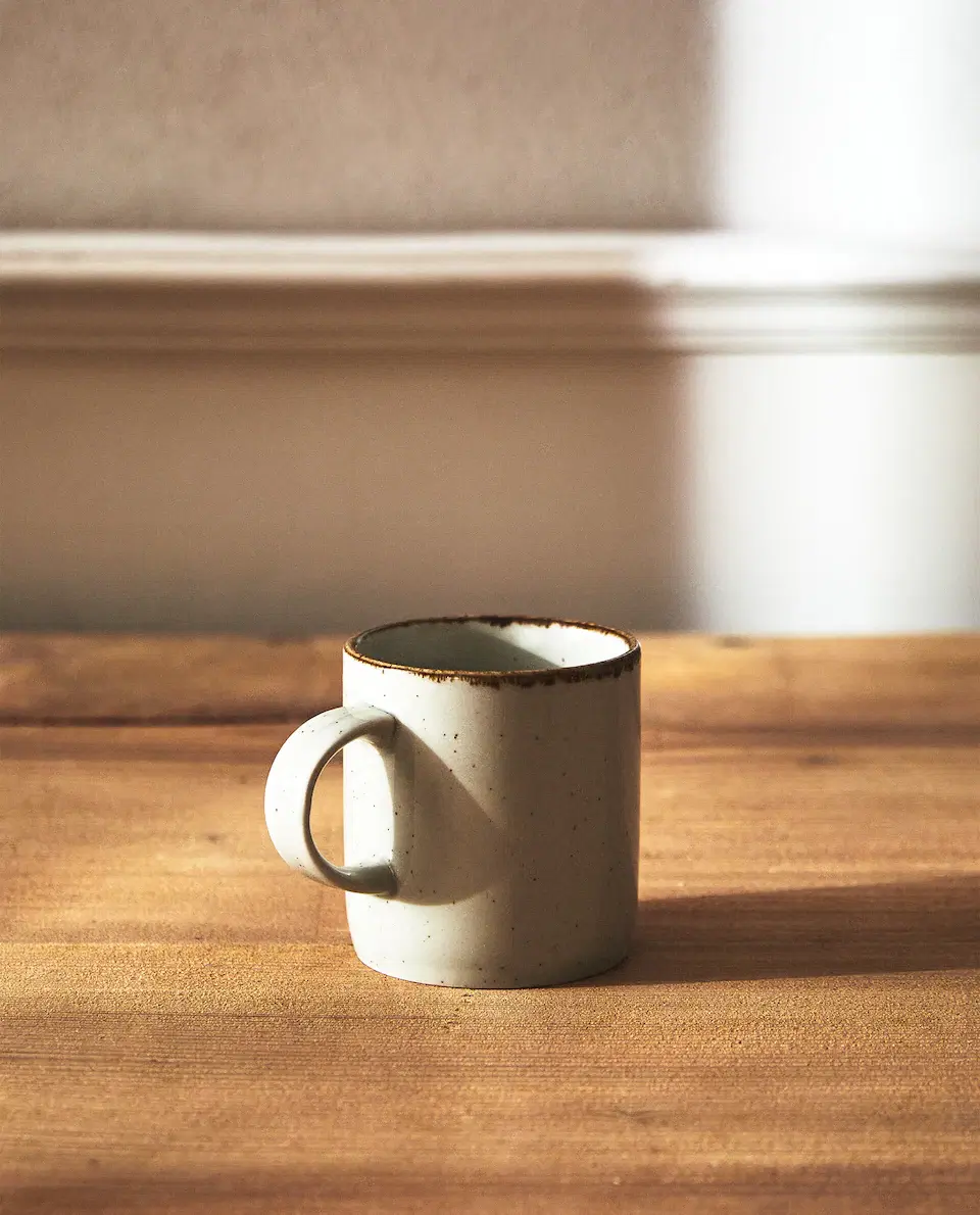 Zara Home, Porcelain Mug with Antique Finish Rim, €3.99