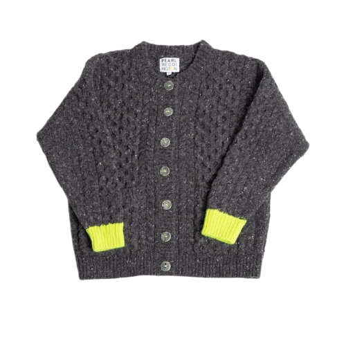 Nü Aran Cardigan in Charcoal, €300
