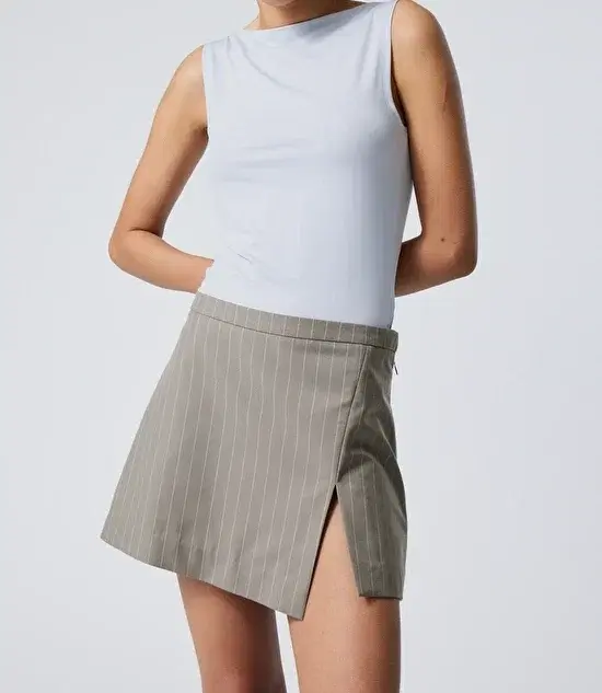 Weekday, Mel Pinstripe Mini Skirt, €42