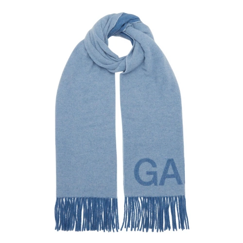 Wool Logo Fringed Wrap Scarf, €135