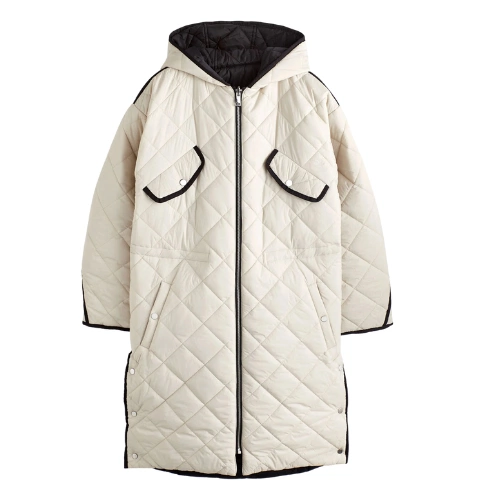 Black & White Reversible Quilted Coat, €114