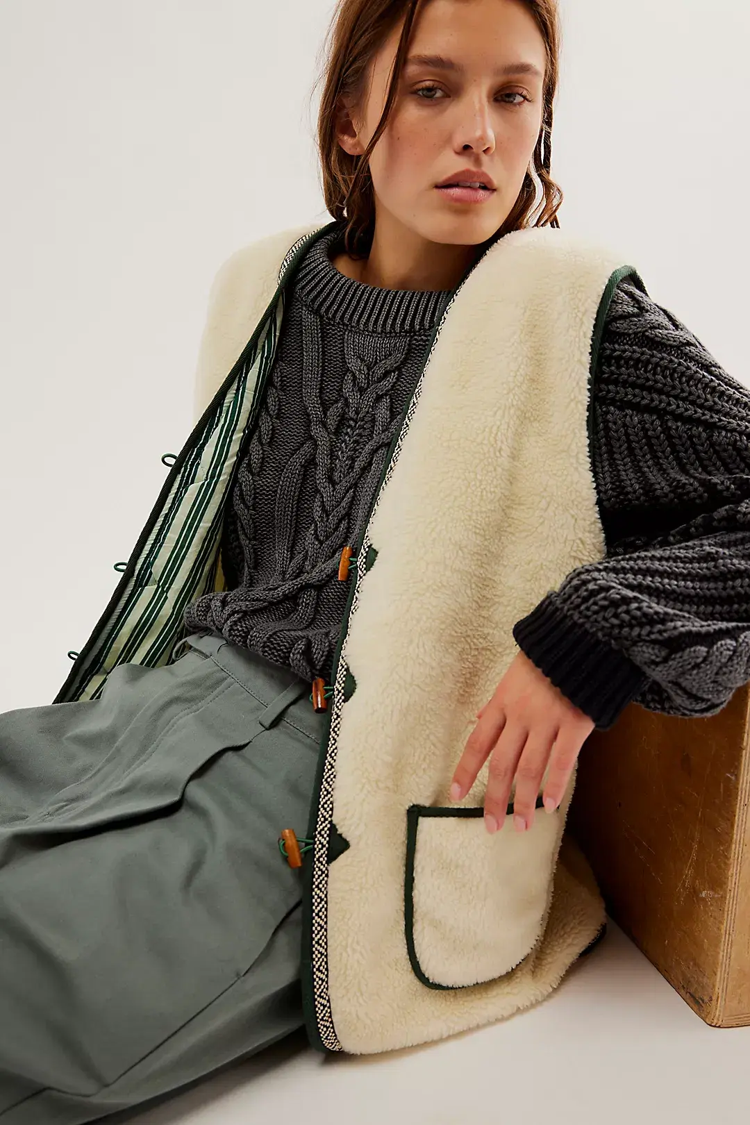 Free People Tinka Teddy Vest, €206.80