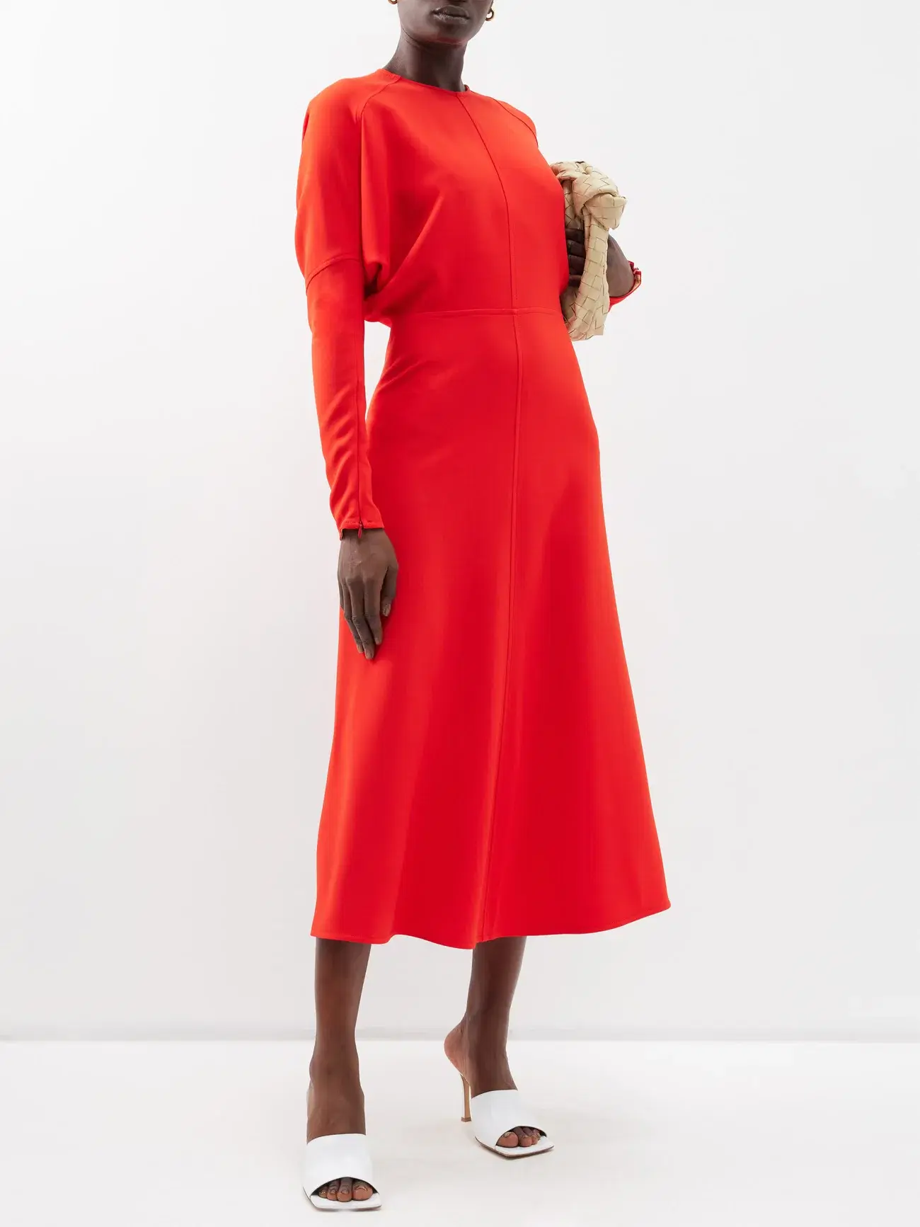 Victoria Beckham Dolman-sleeve Cady Midi Dress, €1,036