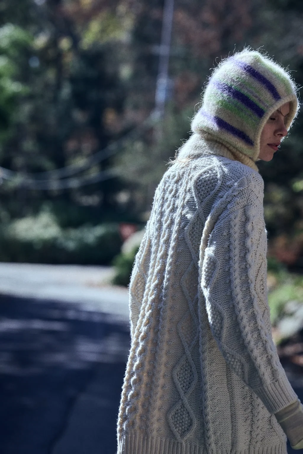 Zara Stripped Alpaca and Wool Balaclava, €15.99