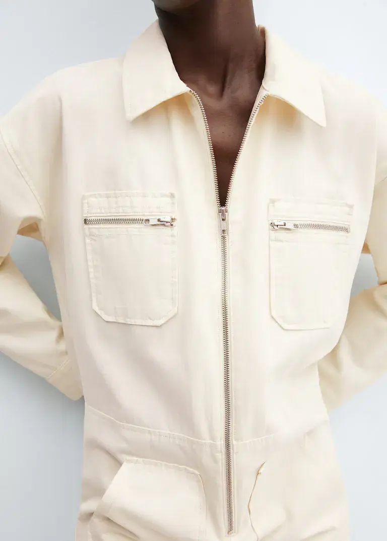 Mango Denim Zipper Jumpsuit, €45.99