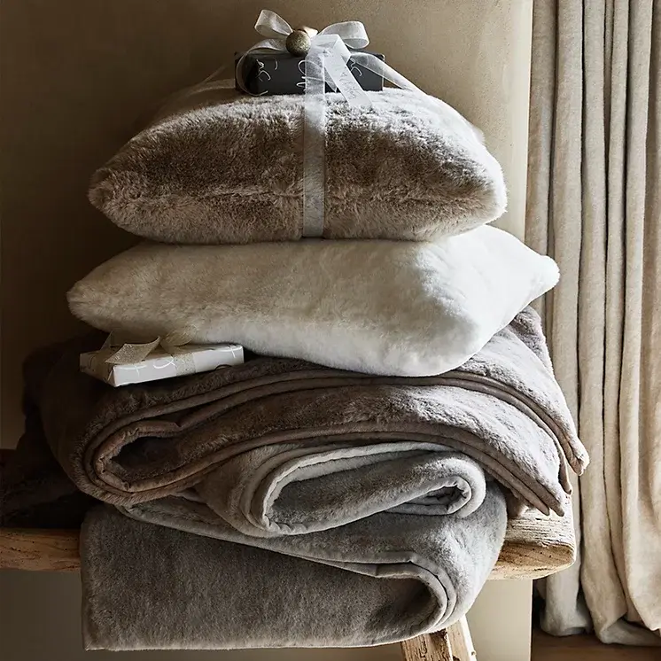 The White Company Super Soft Faux Fur Throw, From €221