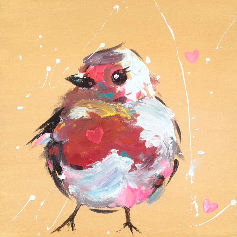 Audrey Hamilton Art Rainbow Robin, €65