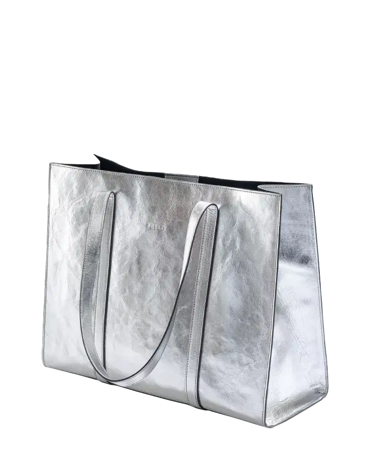 PEELO Large Tote – Silver, €295