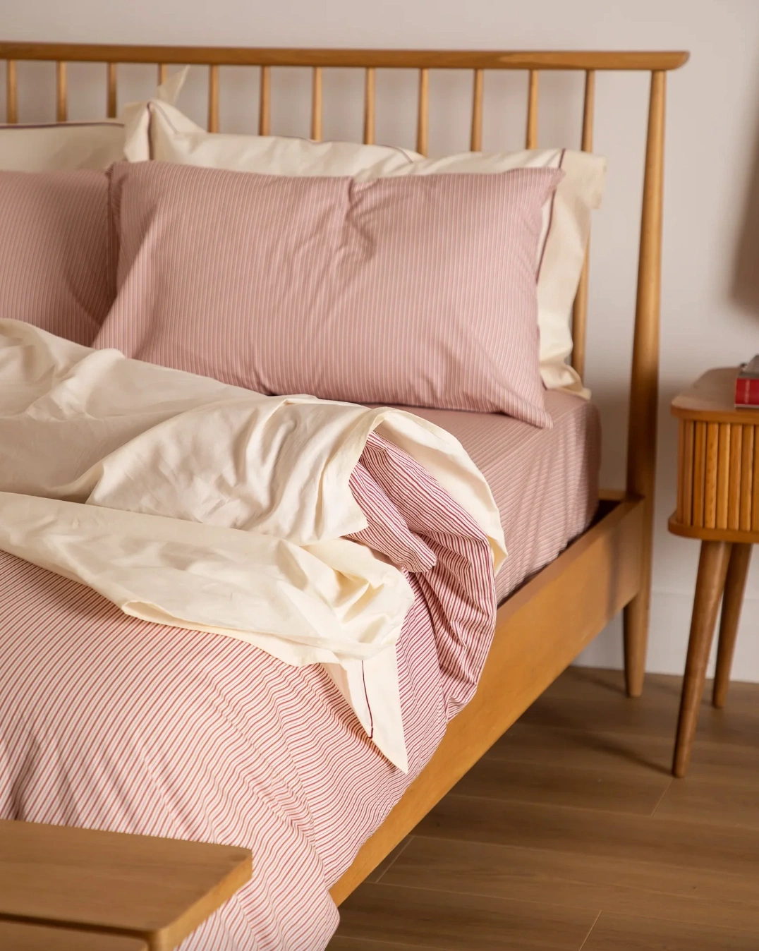 Foxford French Stripe Duvet Set, €79, Foxford