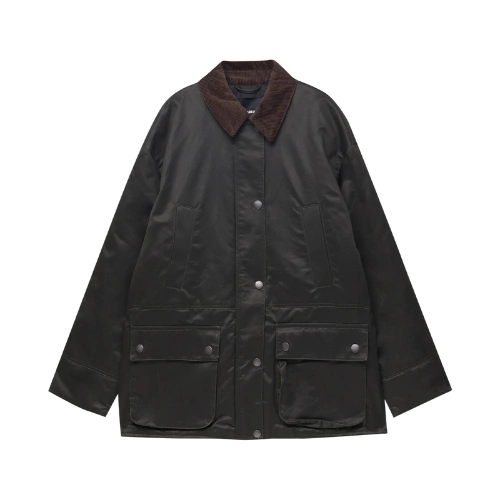 Waxed Collar in Light jacket, €69.99