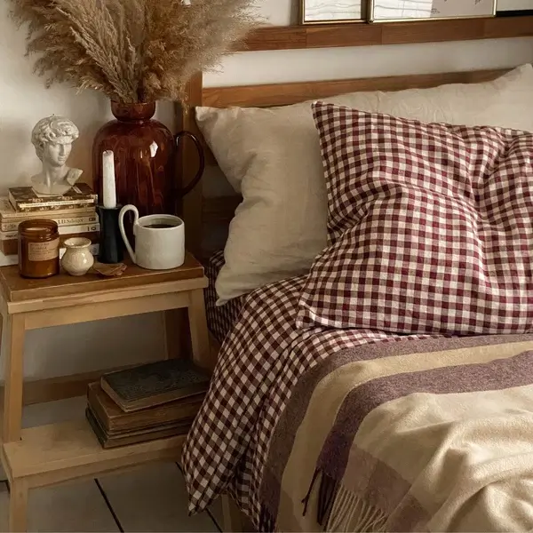 Piglet Berry Gingham Linen Bedtime Bundle, €348