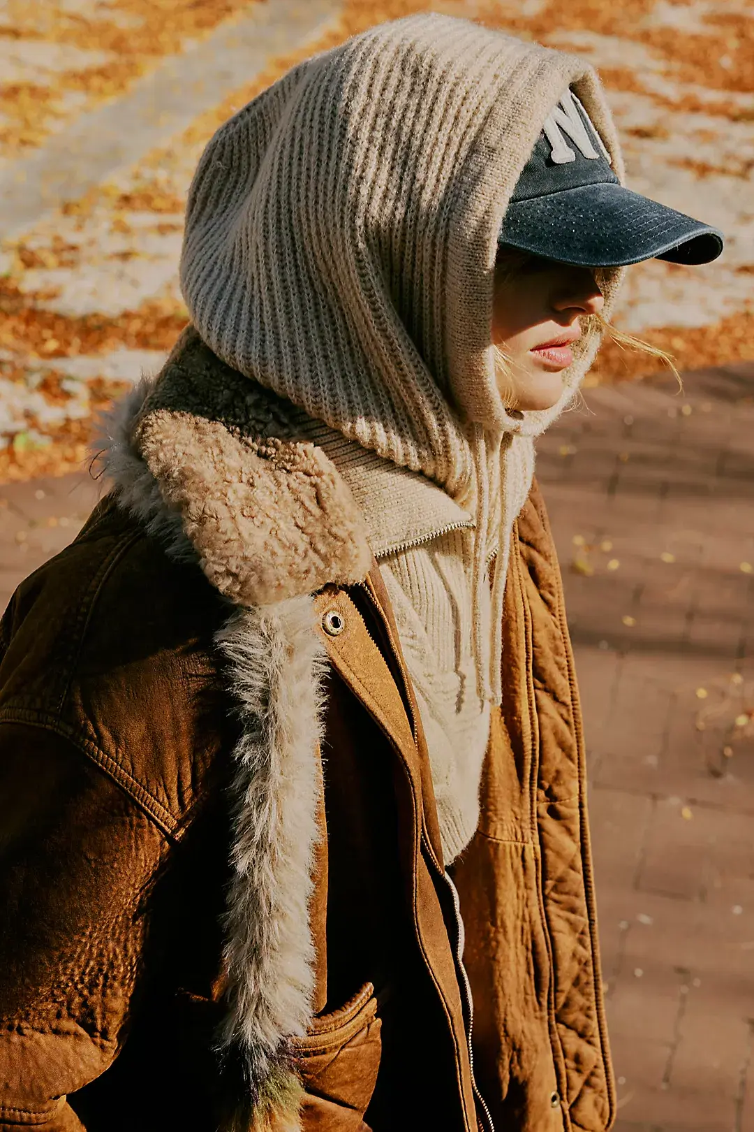 Free People Over My Head Ribbed Balaclava, €46.23