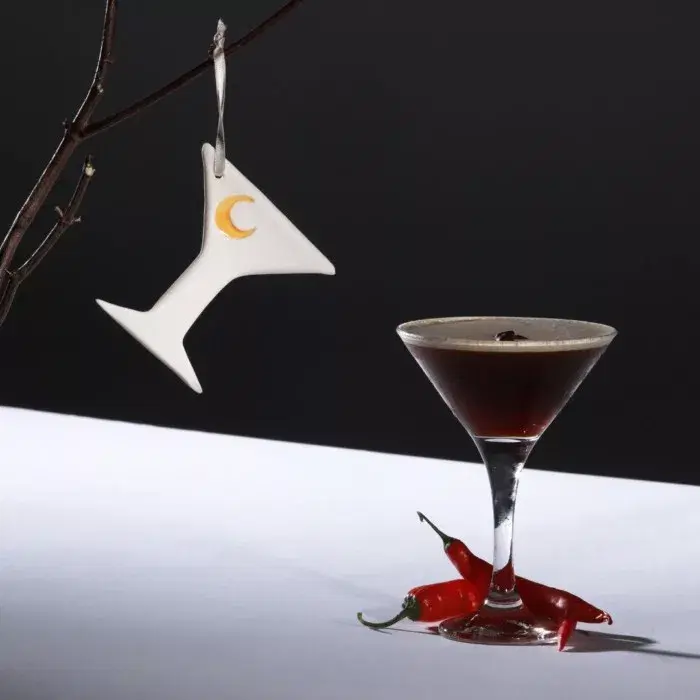 Sarah McKenna Moonlight Cocktail Porcelain Hanging Decoration, €20