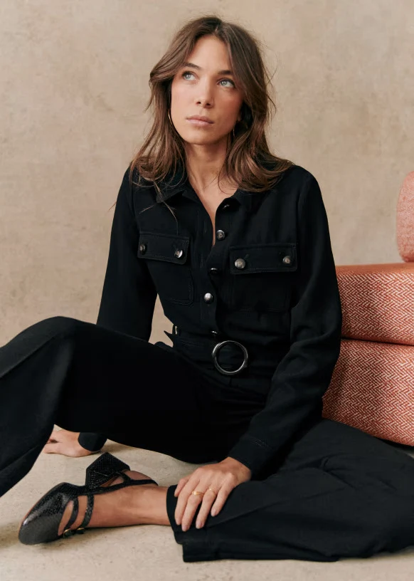 Sézane Brooklyn Jumpsuit in Black, €160