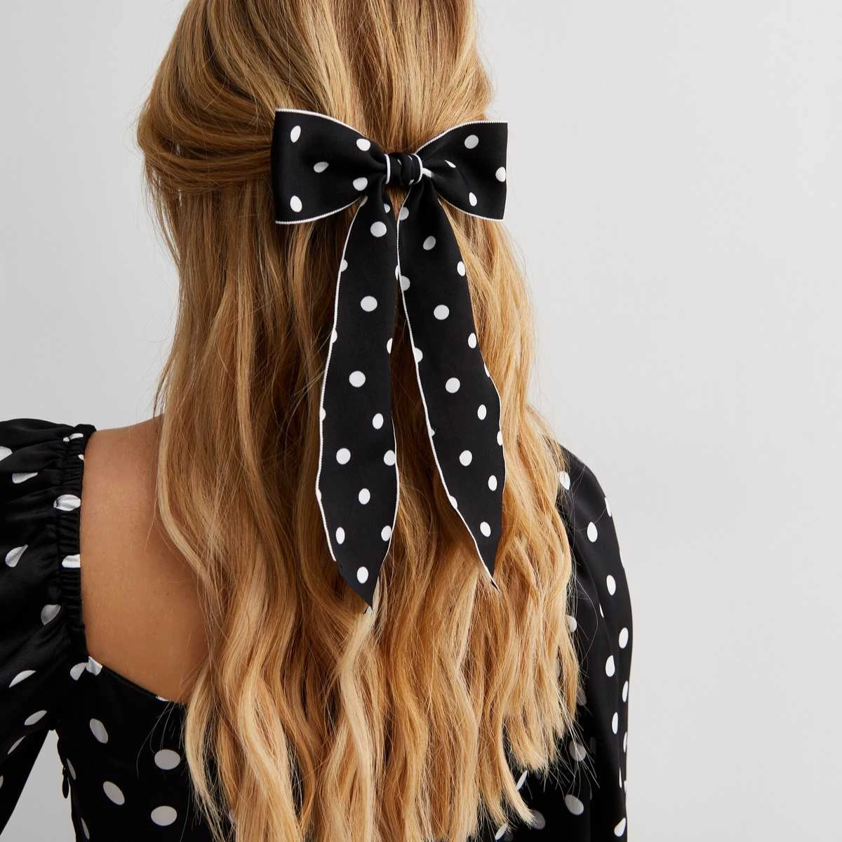 Black Spot Bow Hair Slide, €5.99