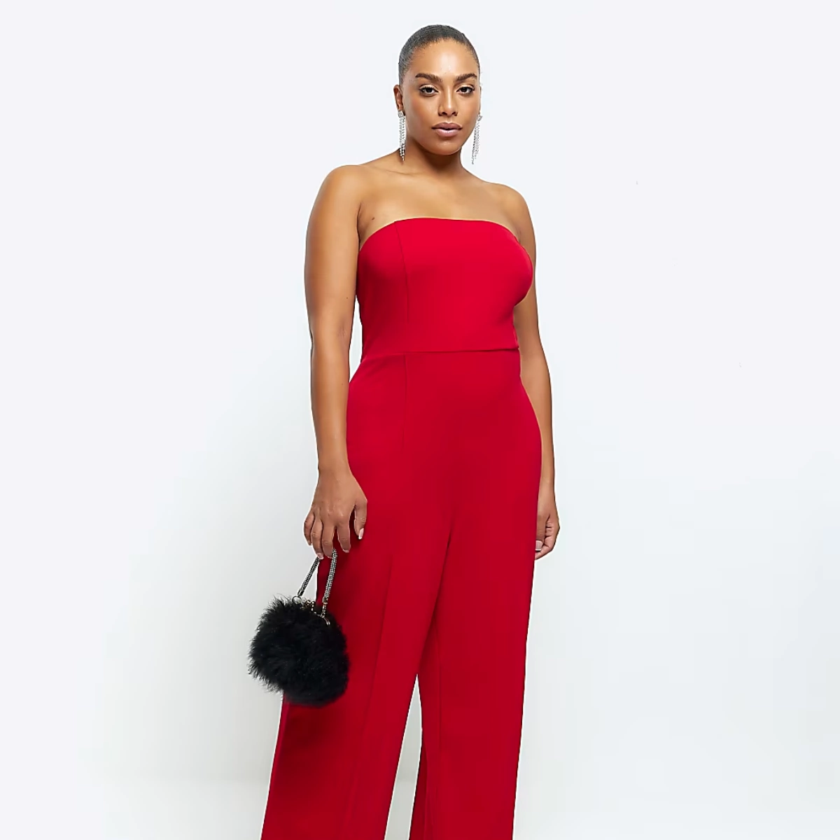 Red Bandeau Jumpsuit, €53