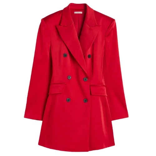 Satin Blazer Dress, €54.99