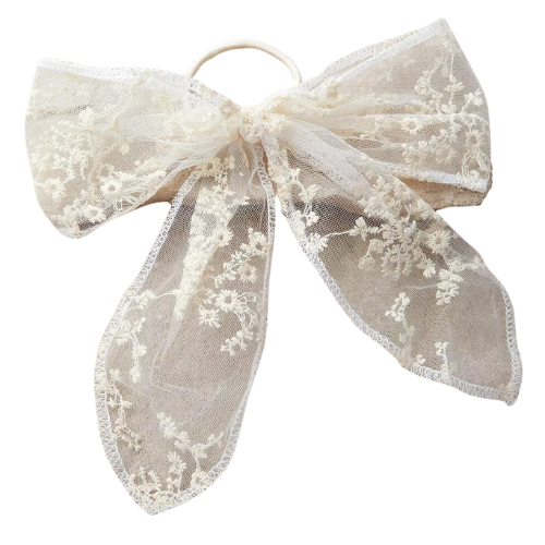 Lace Bow Hair Bobble, €10