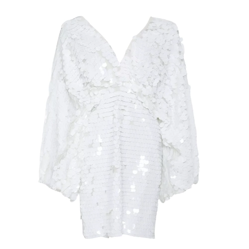 Pearlescent Statement Sequin Kimono Mini Dress, €130