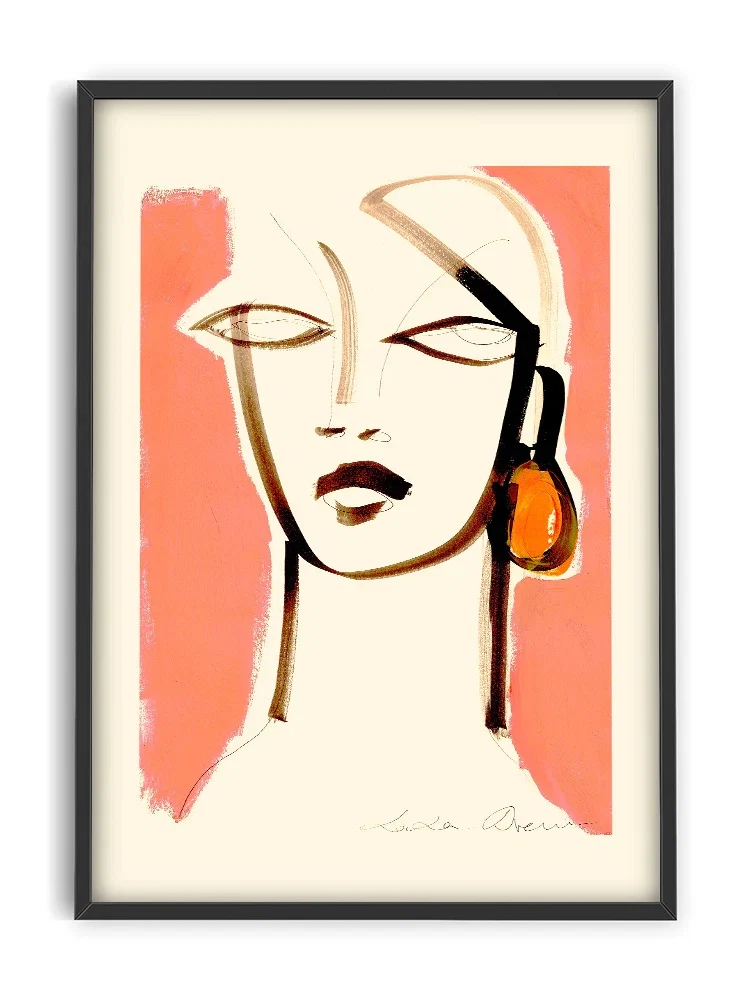 LouLou Avenue - Potrait with Earring, €36, PSTR Studio