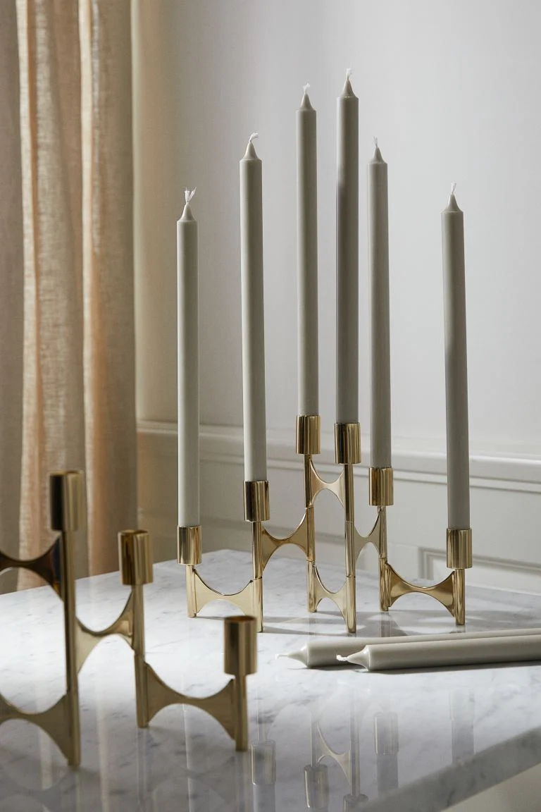 Metal candle holder, €44.99, H&M