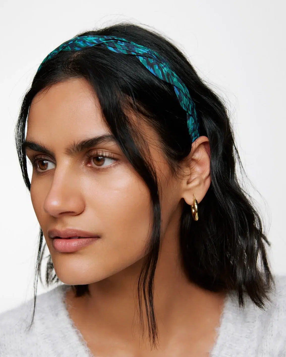 Oliver Bonas Abstract Texture Green Thin Esmerelda Headband, €23.50