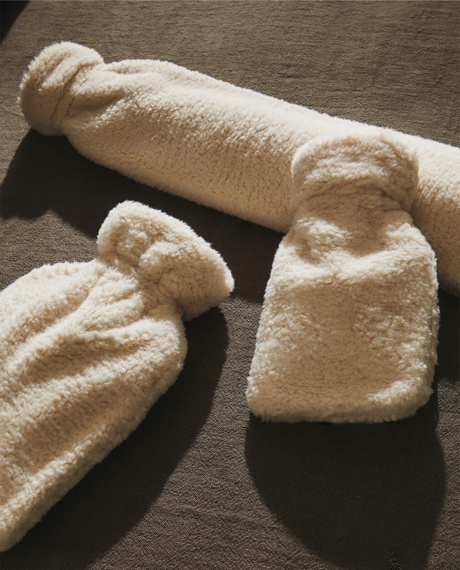 Zara Faux Shearling Hot Water Bottle, €22.99-€49.99