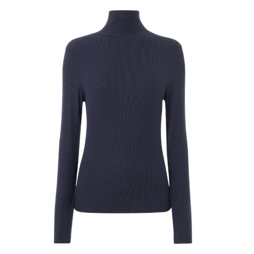 Essential Ribbed Polo in Navy, €75