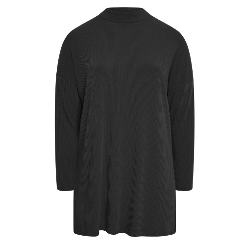 Black Ribbed Turtle Neck Top, €32
