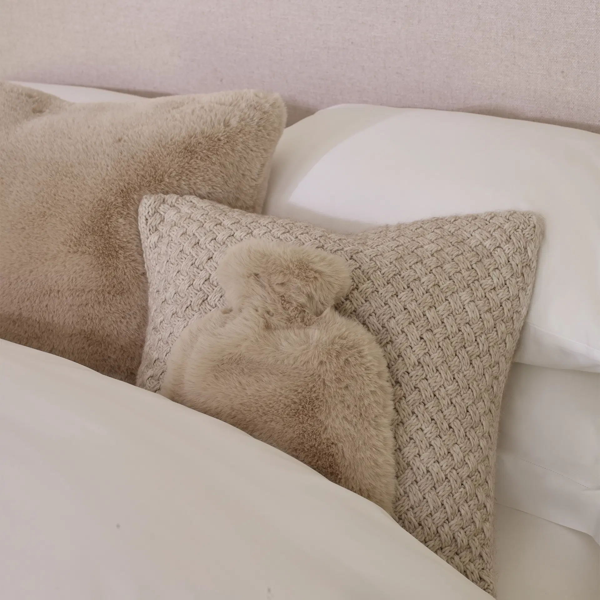 The White Company Super Soft Faux Fur Hot Water Bottle, €36.80