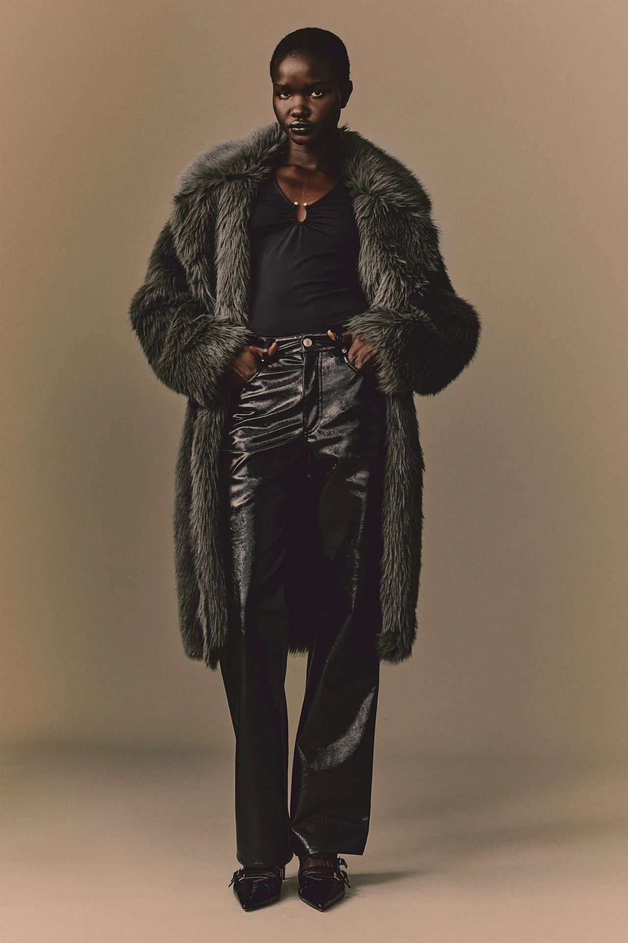 H&M Fluffy Coat, €56