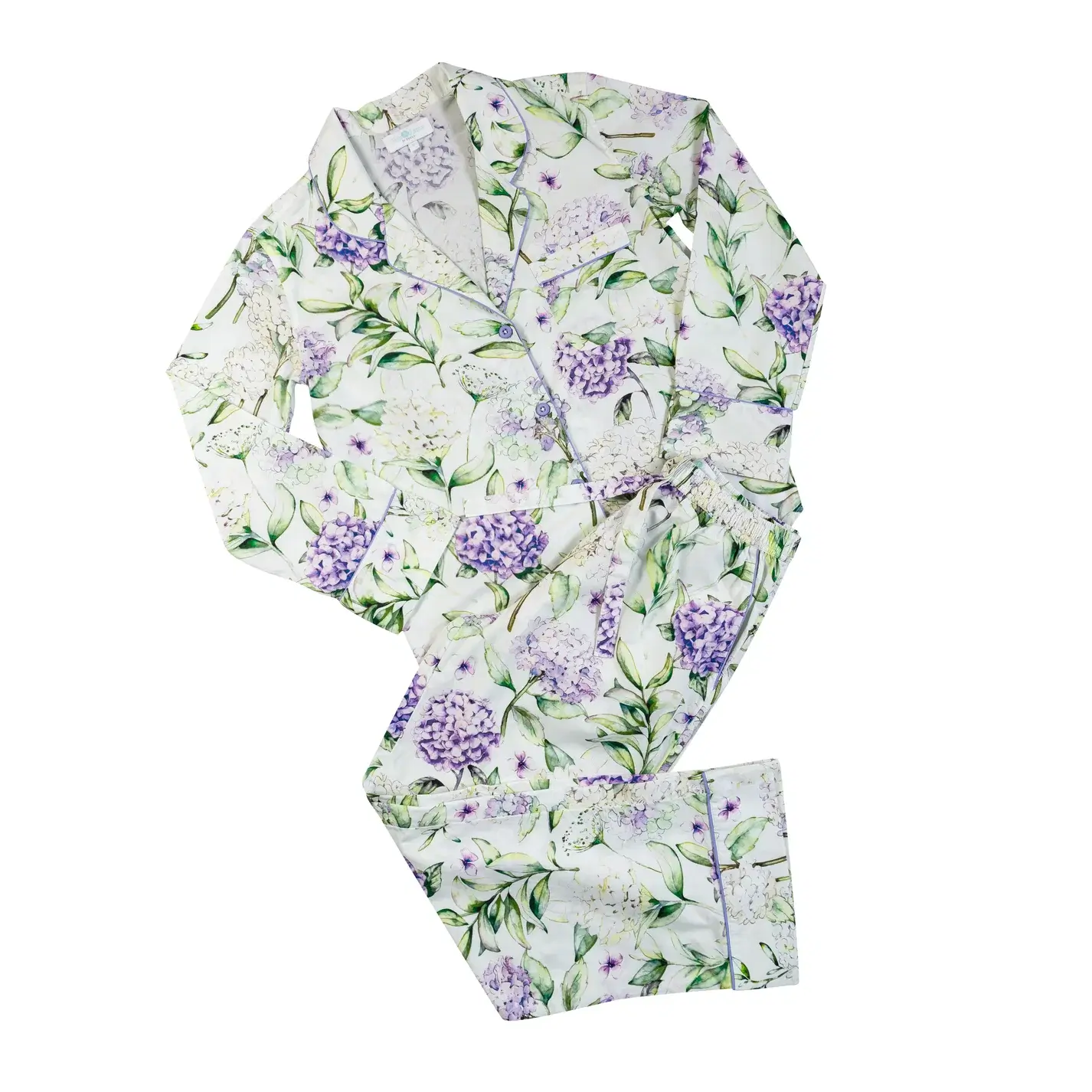 Jim Jams White Hydrangea Long Pyjamas, €120
