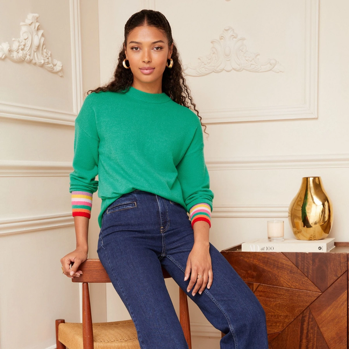 Love & Roses Cosy Knitted Jumper, €45, Next